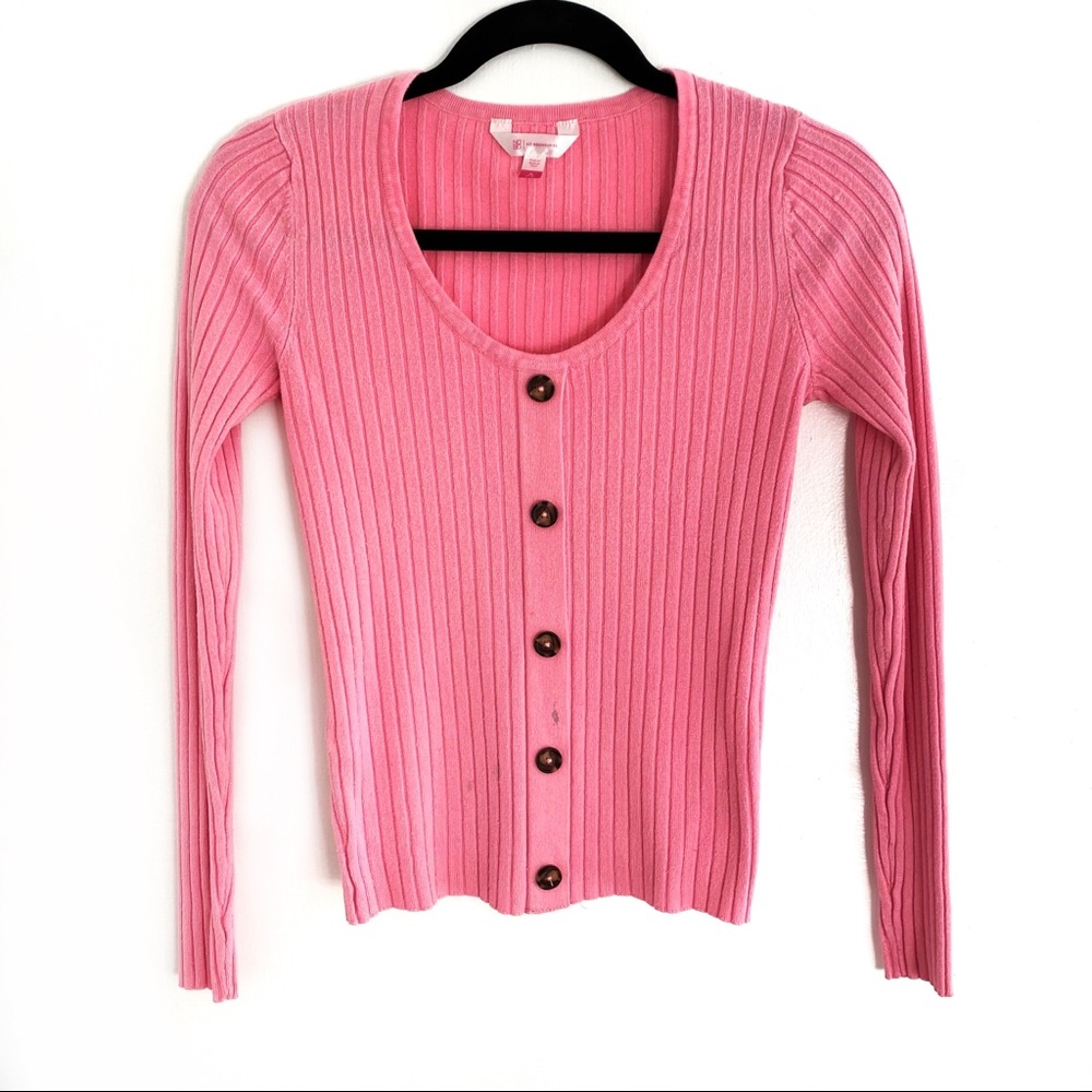 No Boundaries Neon Pink Long Sleeve Top M